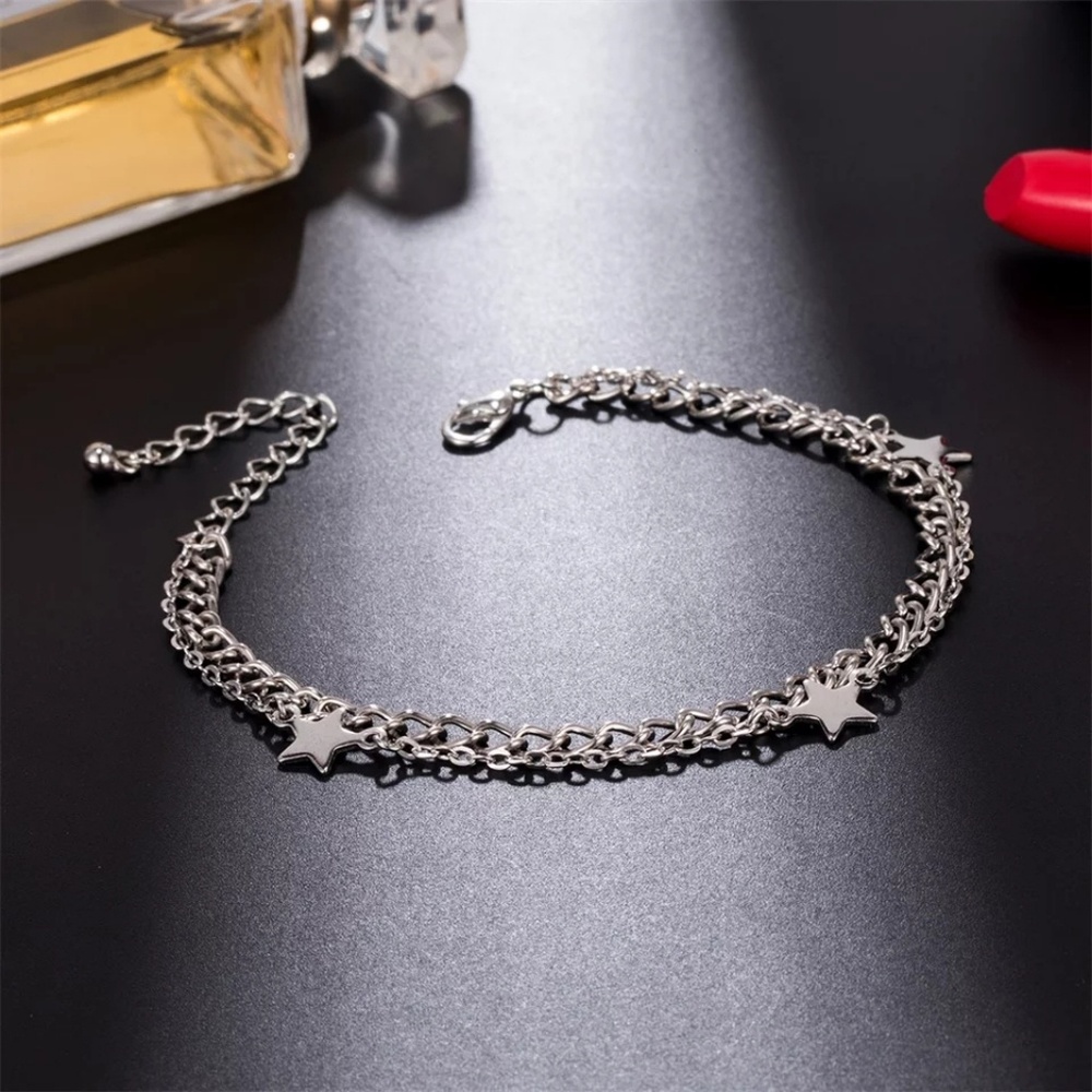!!!!!5 for $25 Double Layered Star Charm Anklet - Picture 4 of 6